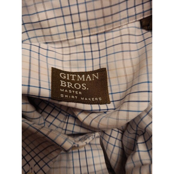 Gitman Bros Shirt Mens Business Casual Button Down Plaid Long Sleeve Sz M - Picture 4 of 5